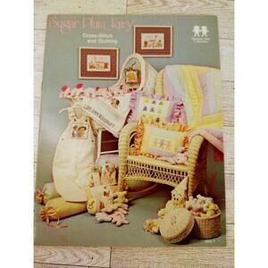 Vtg 1981 SUGAR PLUM FAIRY - Vanessa Ann Cross Stitch Quilt Craft Pattern Booklet